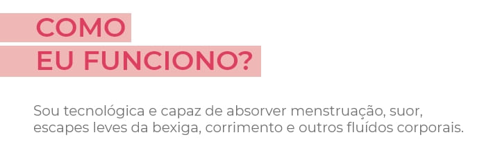 Como a calcinha absorvente funciona?