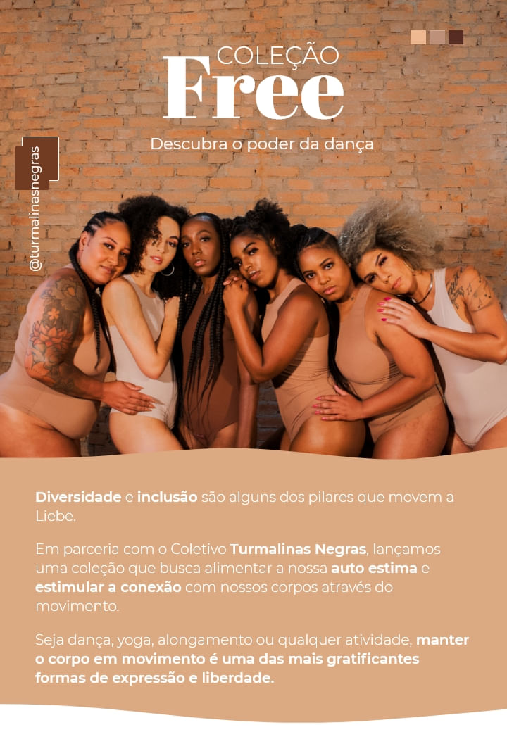 Coleção Nude | Liebe   Turmalinas Negras