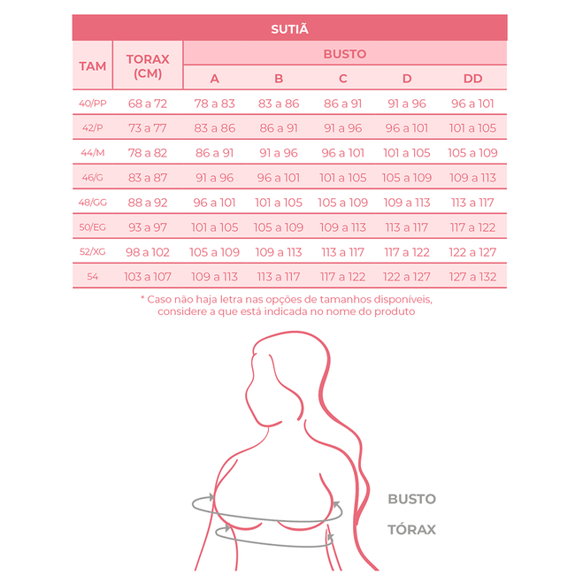 SUTIA 1/2 TACA EM MICROFIBRA TACA B - liebe