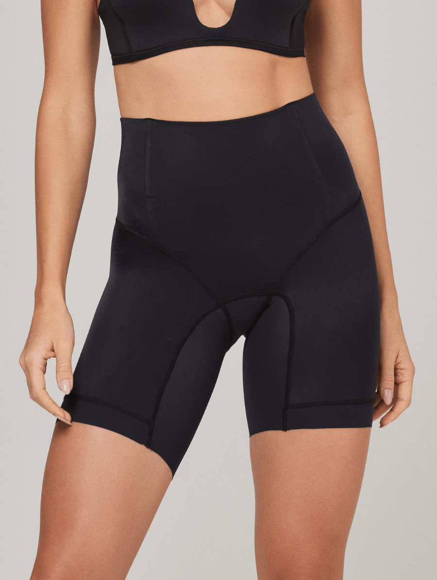SPANX Shapewear para Mulheres Oncore High-Waisted Mid-Thigh Short